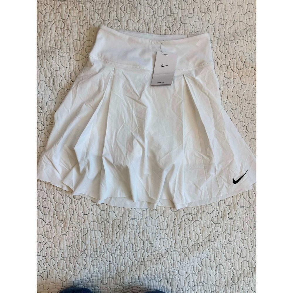 Nike Court Dri-FIT Victory Pleated Tennis Skirt White Skort Size XS #97 - Picture 1 of 7